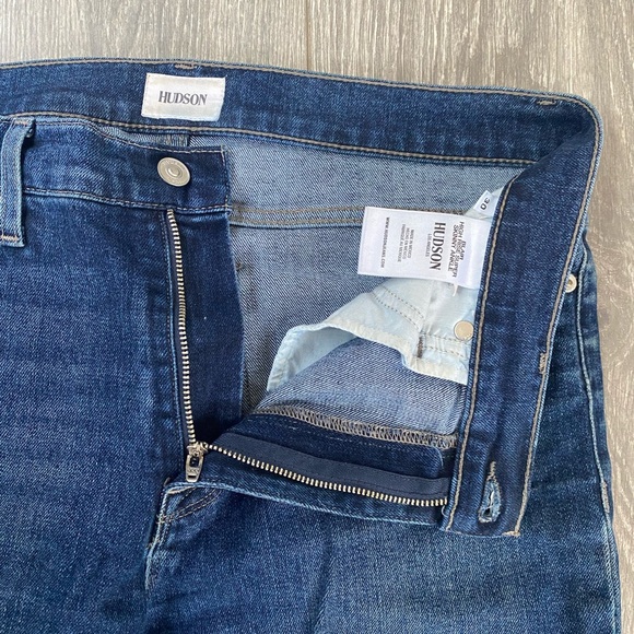 Hudson - Blair High Rise Super Skinny Ankle Medium/Dark Wash Jeans - Size 30 - Picture 4 of 9